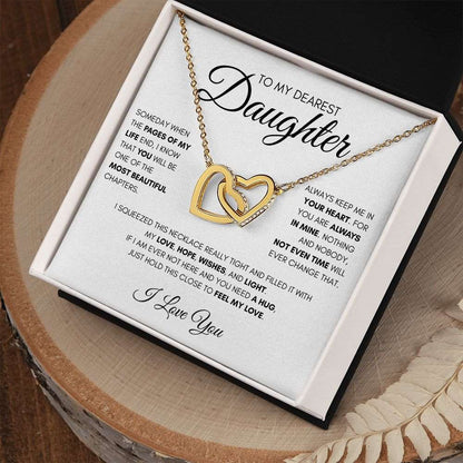 To My Dearest Daughter | Keep Me In Your Heart | Love Necklace