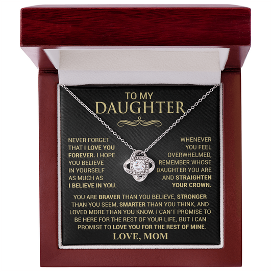 Straighten Your Crown Necklace - Love Mom
