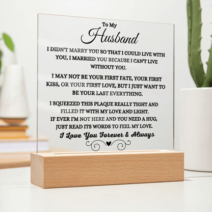 Can't Live Without You Plaque