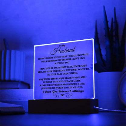 Can't Live Without You Plaque