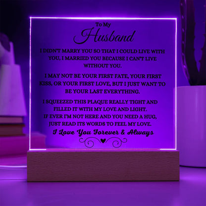 Can't Live Without You Plaque