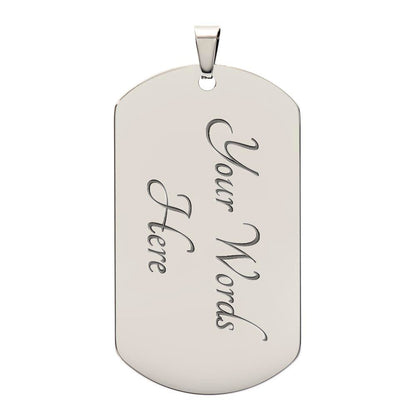 To My Son | I Believe In You | Dog Tag