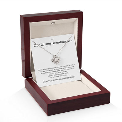 We Love You Grandma, Love Knot Necklace